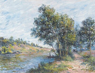 The Road from Moret to Saint-Mammes (1890) by Alfred Sisley