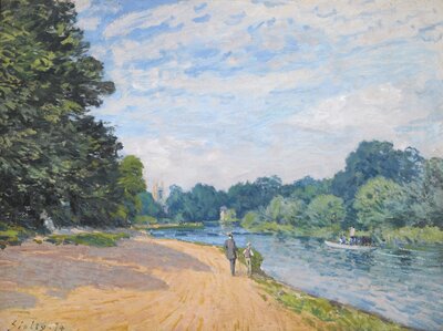 The Thames at Hampton Court (1874) by Alfred Sisley