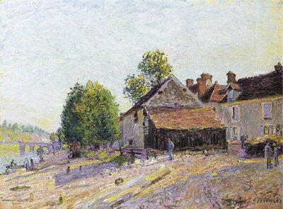 The Loing at Saint-Mammes (1881) by Alfred Sisley