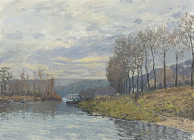 The Seine at Bougival (1873) by Alfred Sisley