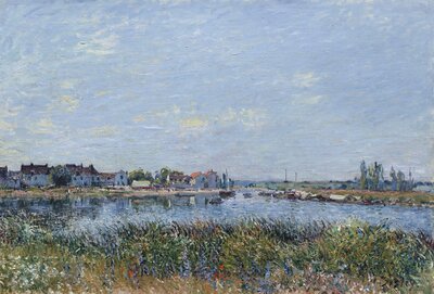 Saint-Mammes, Morning (1884) by Alfred Sisley