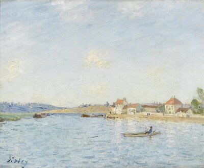 The Loing at Saint-Mammes (1885) by Alfred Sisley