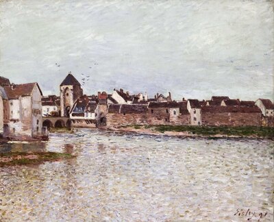 The Bridge at Moret (1891) by Alfred Sisley