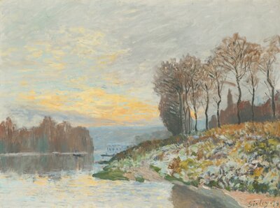 The Loing at Saint-Mammes (Le Loing a Saint-Mammes) by Alfred Sisley