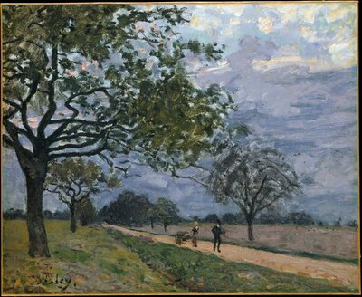 The Road from Versailles to Louveciennes (1879) by Alfred Sisley
