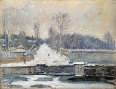The Watering Place at Marly-le-Roi (1875) by Alfred Sisley