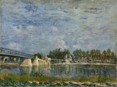 The Bridge at Villeneuve-la-Garenne (1872) by Alfred Sisley