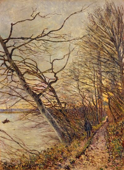 The Wind (Le Vent, 1885) by Alfred Sisley