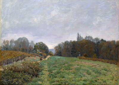 The Road to Louveciennes (1873) by Alfred Sisley