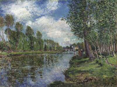 The Loing at Moret (1888) by Alfred Sisley