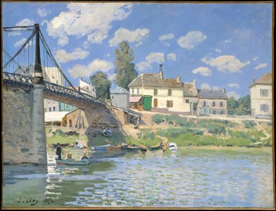 The Bridge at Villeneuve-la-Garenne (1872) by Alfred Sisley