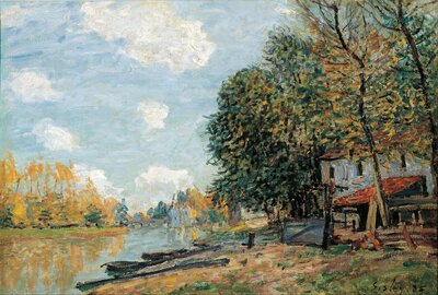 The Loing at Moret (1885) by Alfred Sisley