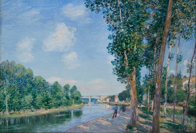 The Bridge at Villeneuve-la-Garenne (Summer, 1872) by Alfred Sisley