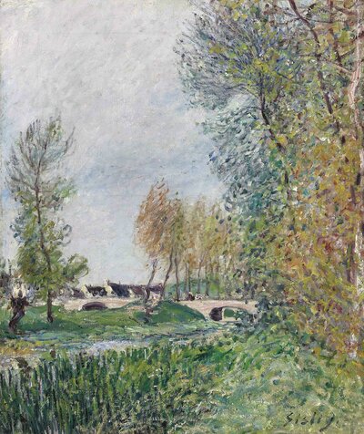The Bridge at Moret (1892) by Alfred Sisley