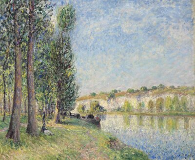 Banks of the Loing (1885) by Alfred Sisley
