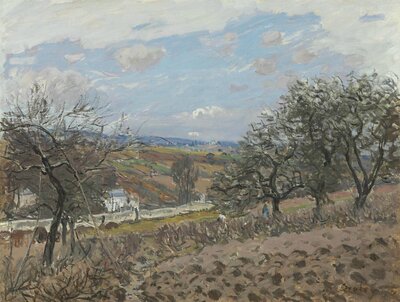 The Road to Louveciennes (1873) by Alfred Sisley