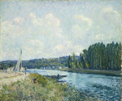 The Banks of the Oise (1877) by Alfred Sisley