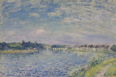 The Seine at Bougival (1873) by Alfred Sisley