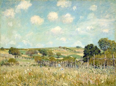 The Road to Versailles at Louveciennes (1875) by Alfred Sisley