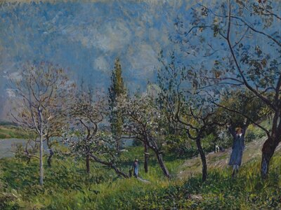 The Road to Louveciennes (1895) by Alfred Sisley