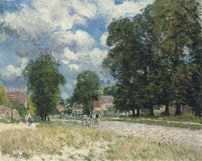 The Loing at Moret, Winter Effect (1892) by Alfred Sisley