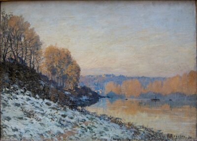 The Banks of the River Loing (1891) by Alfred Sisley