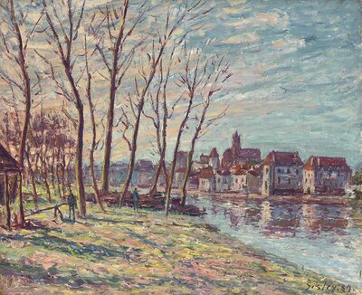 The Banks of the Loing at Saint-Mammes (1885) by Alfred Sisley