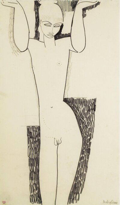 Portrait of the Brother of the Painter Micheli by Amedeo Modigliani