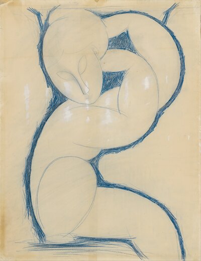 The Cellist by Amedeo Modigliani