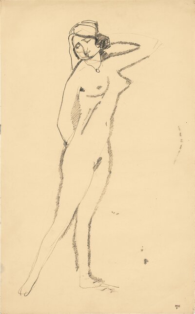 Caryatid (1913) by Amedeo Modigliani