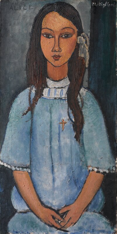 Woman's Head with Beauty Spot by Amedeo Modigliani