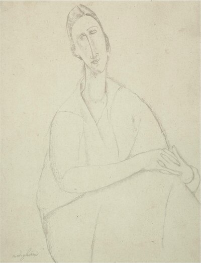 Young Girl Wearing a Rose by Amedeo Modigliani