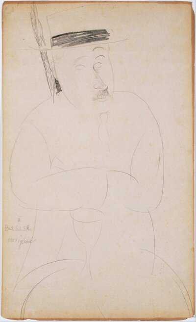 Jeanne Hebuterne with Hat and Necklace by Amedeo Modigliani