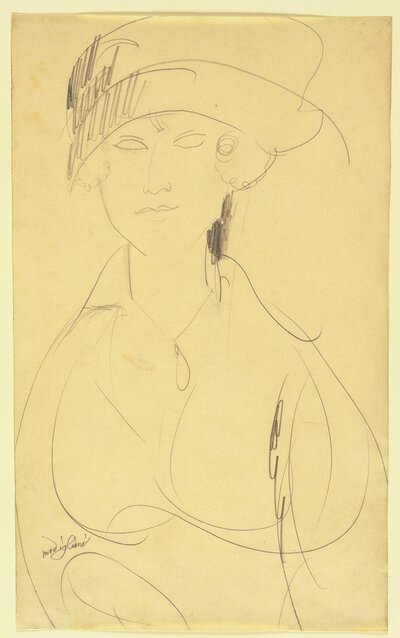 Nude on a Blue Cushion by Amedeo Modigliani
