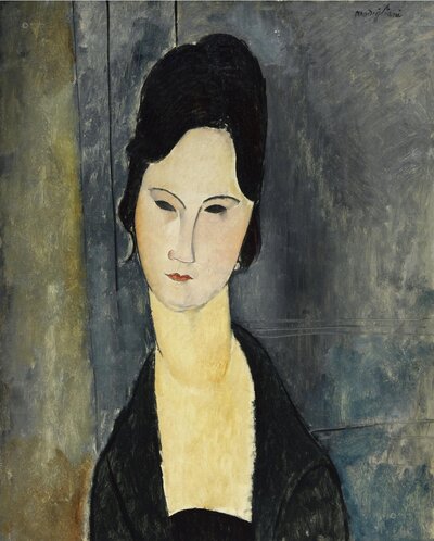 Leopold Zborowski with a Walking Stick by Amedeo Modigliani