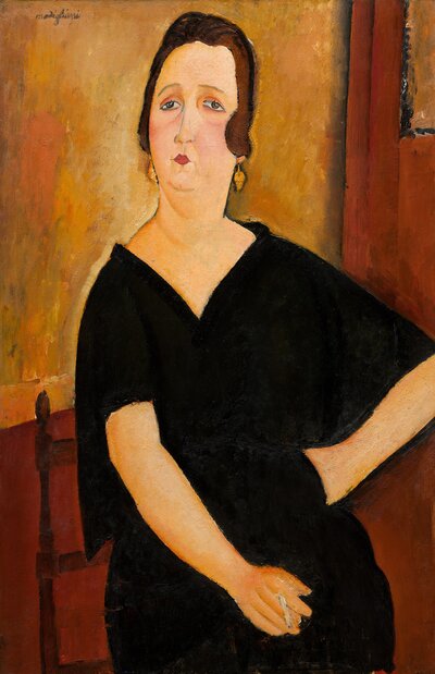 Sleeping Nude with Arms Open (Red Nude) by Amedeo Modigliani