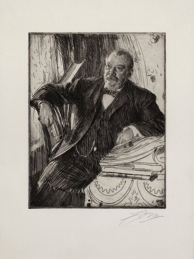 Night Effect (Nattstycke, c. 1895-1900) by Anders Zorn