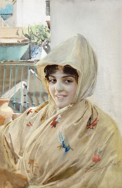 The Engraving Girl (Etsarflickan, 1903) by Anders Zorn