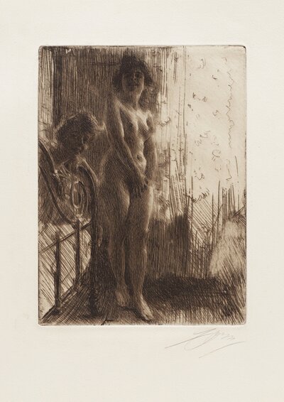 Leksand Church-Goers (Version 2) by Anders Zorn