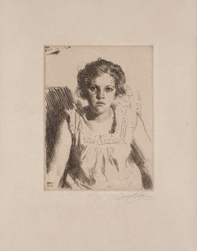 Surveying the Vista (Utsikt, 1886) by Anders Zorn