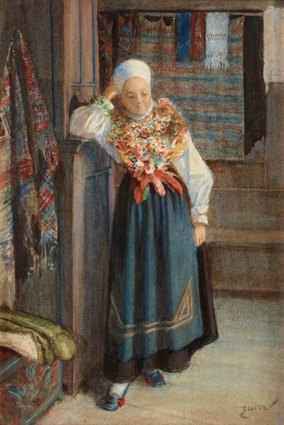 Red Stockings by Anders Zorn