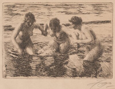 The Tub by Anders Zorn
