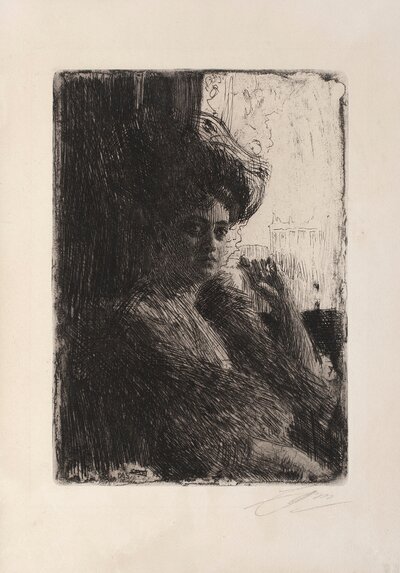 A Fisherman (En fiskare by Anders Zorn