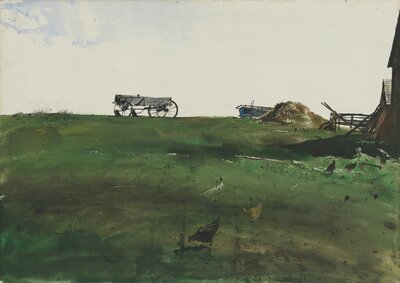 The Hay Wagon by Andrew Wyeth