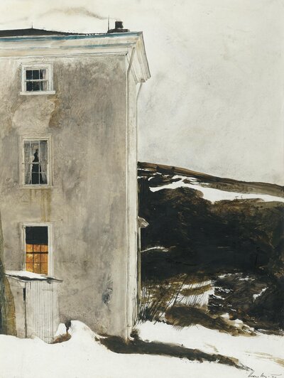 Olson House (Winter Portrait) by Andrew Wyeth