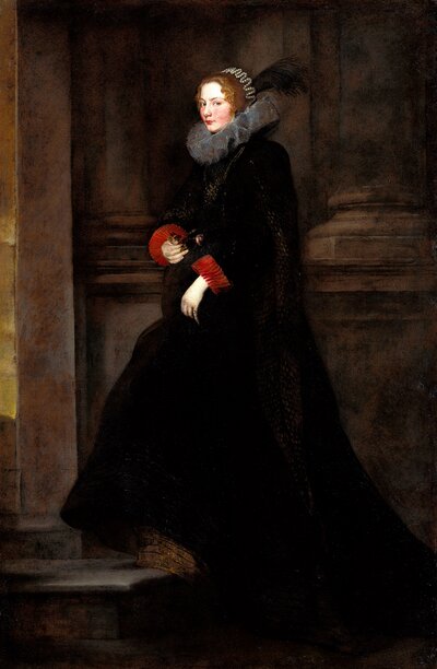 Portrait of a Girl as Erminia Accompanied by Cupid by Anthony van Dyck