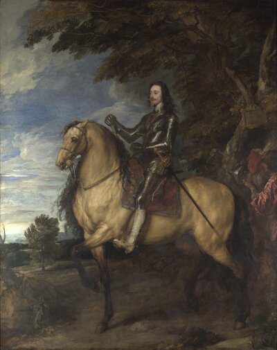 Queen Henrietta Maria (English Period) by Anthony van Dyck