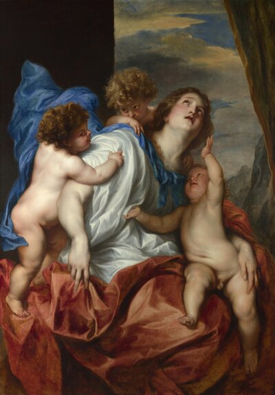 Young Woman with a Child by Anthony van Dyck