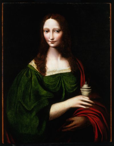 Angel Playing a Lute (Luini by Leonardo da Vinci