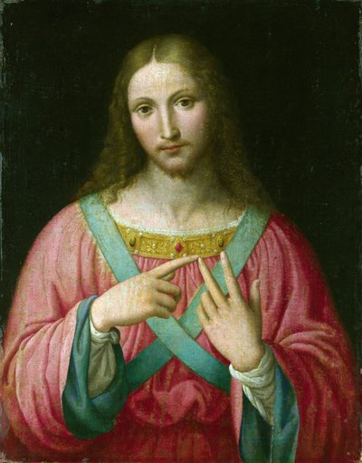 Salvator Mundi (Workshop Version) (Salvator Mundi) by Leonardo da Vinci